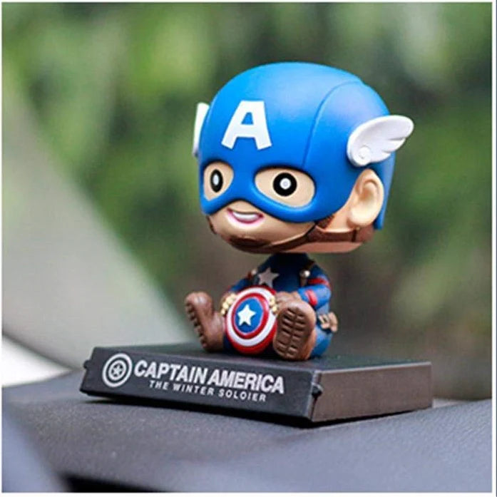 Marvel Baby Captain America (Winter Soldier) Bobblehead | 13 cm Cute Collectible Figure - Senzo.in
