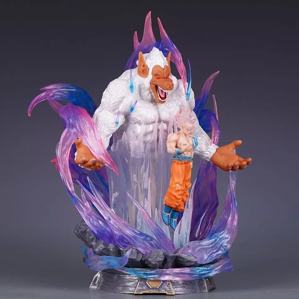 DBZ Ultra Instinct Goku Ape LED Figure (33 cm) | PVC Premium Collectible - Senzo.in