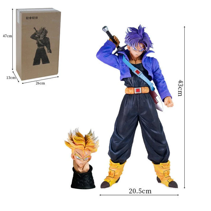 DBZ Future Trunks with Jacket Action Figure (43 cm) | Premium PVC Collectible - Senzo.in