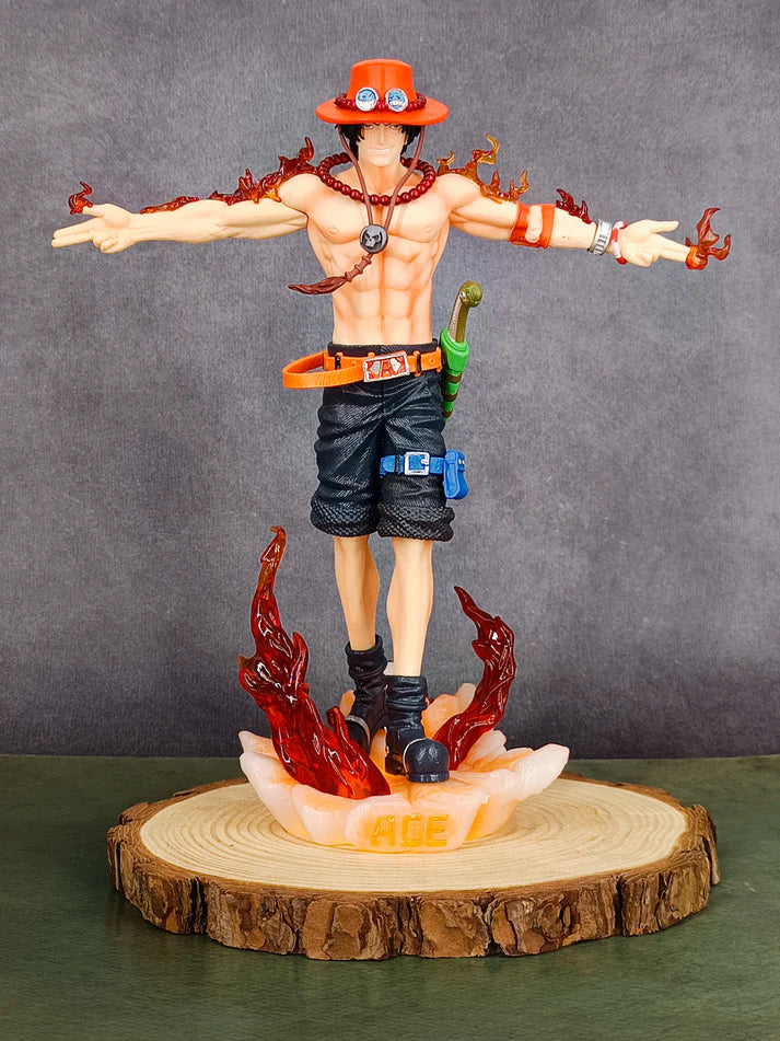 Portgas D. Ace Action Figure – Open Hand Pose (28 CM | PVC | Light Feature) - Senzo.in