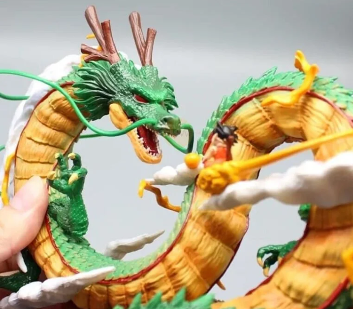 Shenron Dragon with Kid Goku Figure (25 cm) | Dragon Ball Z Premium Collectible - Senzo.in