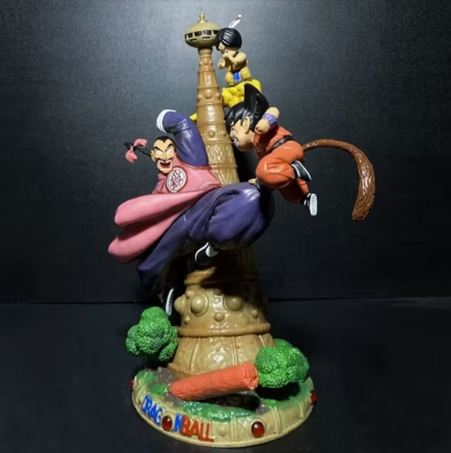 Dragon Ball Tao Pai Pai vs Son Goku Action Figure | 27.5 cm | Battle Scene Collectible - Senzo.in