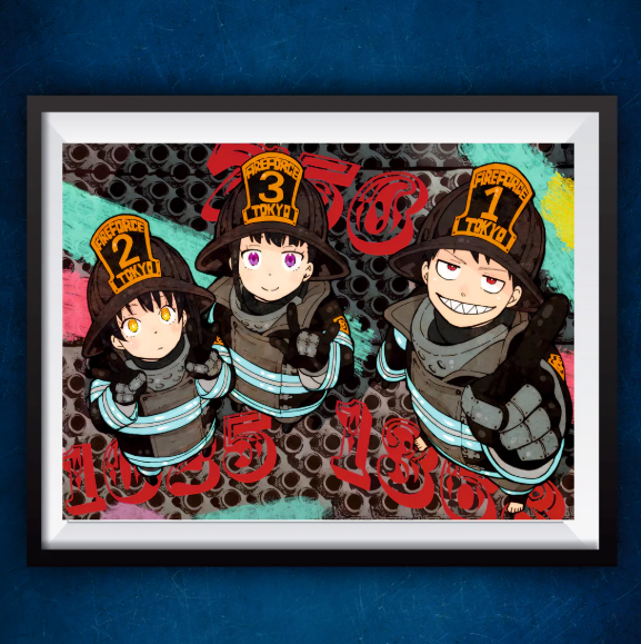 Senzo Fire Force Squad Poster Set (Pack of 2) - Senzo.in