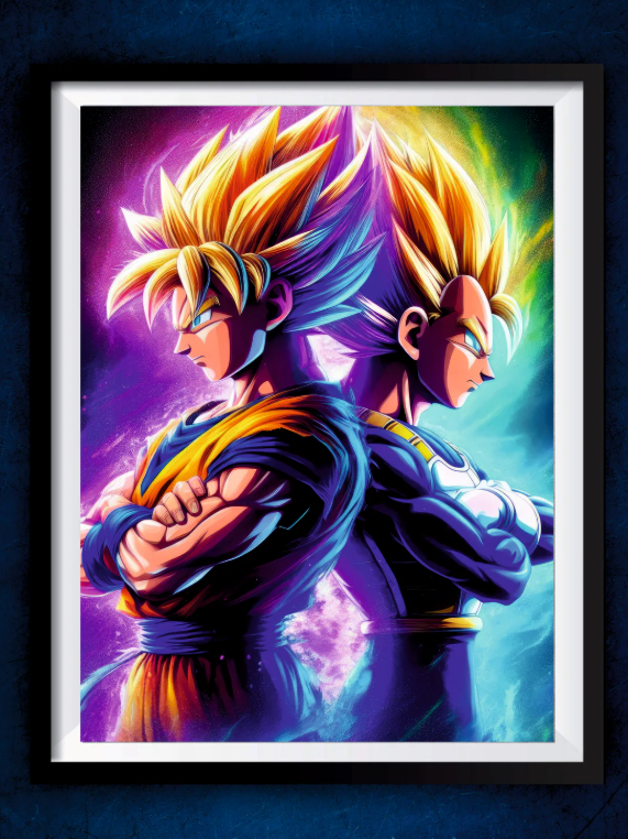 Senzo Goku & Vegeta Poster Set (Pack of 2) - Senzo.in