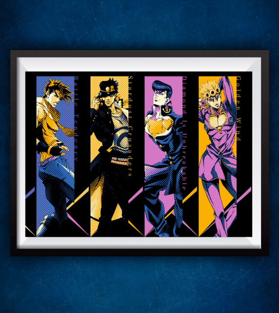 Senzo JoJo Characters Poster - Senzo.in