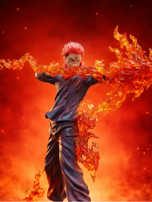 Senzo Ryomen Sukuna Flame Effect Figure – Premium Jujutsu Kaisen Statue - Senzo.in