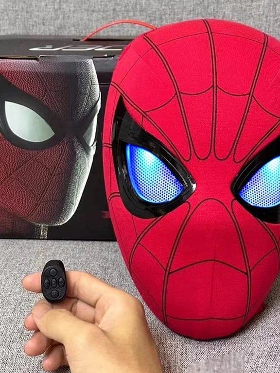 LED Red Spider-Man Mask – Stealth Suit Remote Edition - Senzo.in