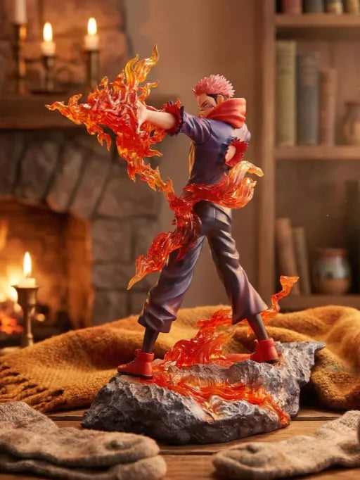 Senzo Ryomen Sukuna Flame Effect Figure – Premium Jujutsu Kaisen Statue - Senzo.in
