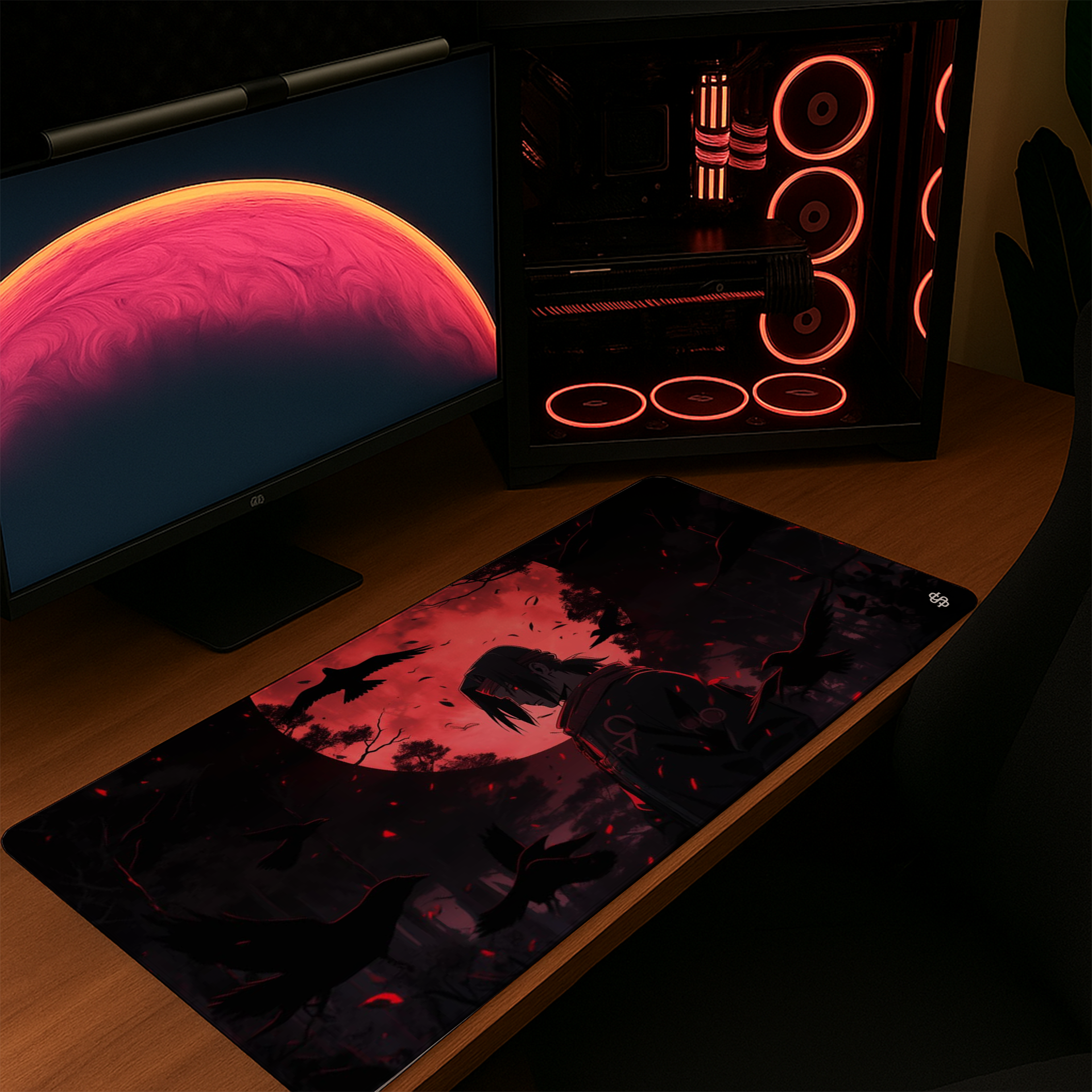Senzo Itachi Uchiha Desk Mat | Shadow Akatsuki Gaming Pad - Senzo.in