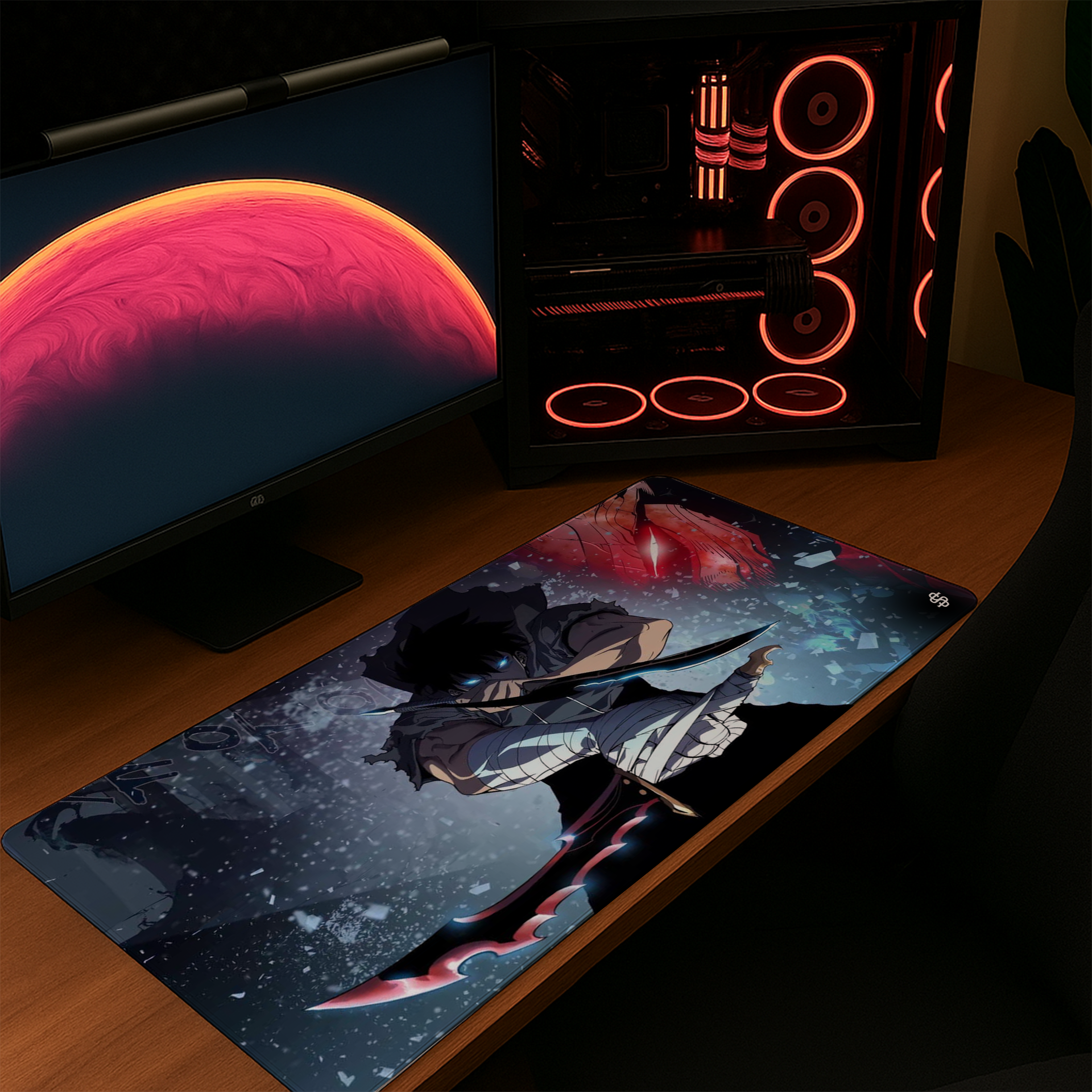 Senzo Shadow Monarch Desk Mat | Dark Aura Gaming Pad - Senzo.in