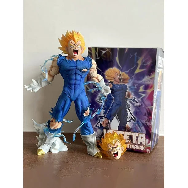 Dragon Ball Z Majin Vegeta Action Figure (27 cm) | Double Head Edition PVC Collectible - Senzo.in