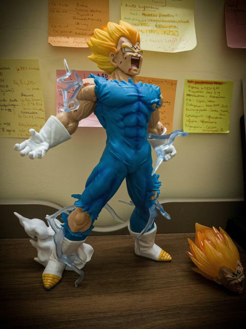 Dragon Ball Z Majin Vegeta Action Figure (27 cm) | Double Head Edition PVC Collectible - Senzo.in