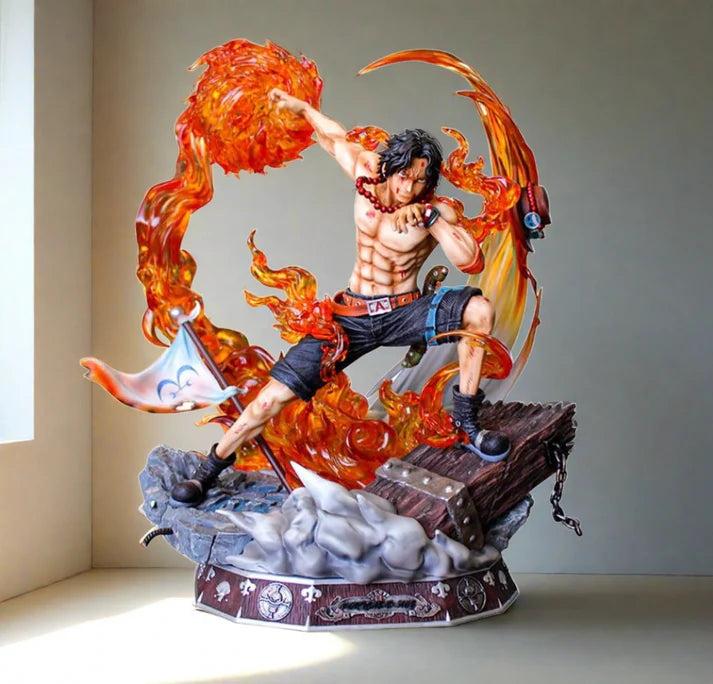 Portgas D. Ace Fire Fist Premium Action Figure with Lights (42 CM | PVC) - Senzo.in