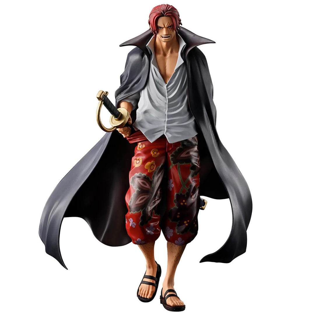 One Piece Shanks Red Hair Pirates Masterlise Expiece Ichibansho Statue By Bandai - Senzo.in