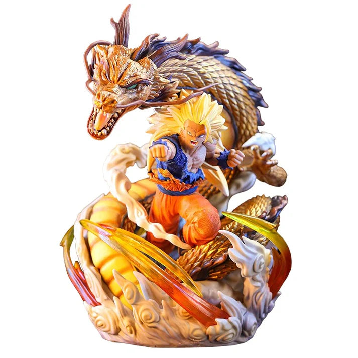Dragon Ball Z SSJ3 Goku Dragon Fist Action Figure (25 cm) | Premium PVC Collectible - Senzo.in