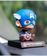 Marvel Baby Captain America (Winter Soldier) Bobblehead | 13 cm Cute Collectible Figure - Senzo.in