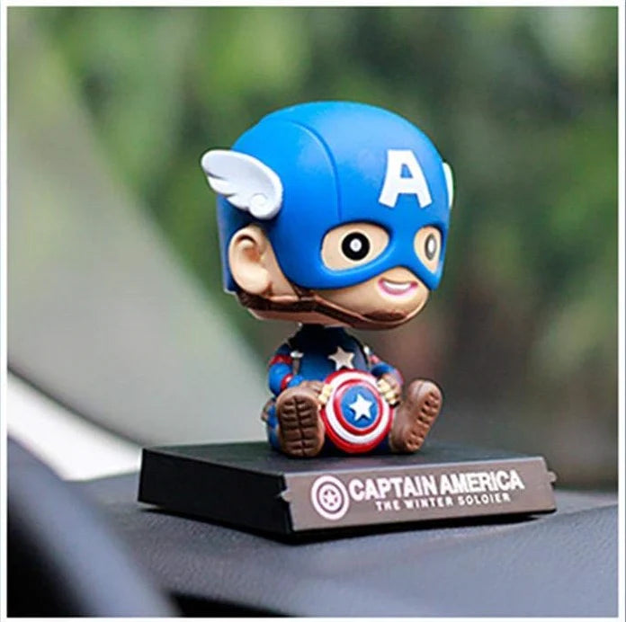 Marvel Baby Captain America (Winter Soldier) Bobblehead | 13 cm Cute Collectible Figure - Senzo.in