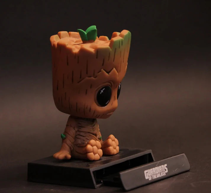 Dancing Groot Bobblehead Mobile Holder for Car & Desk | 14.5 cm - Senzo.in