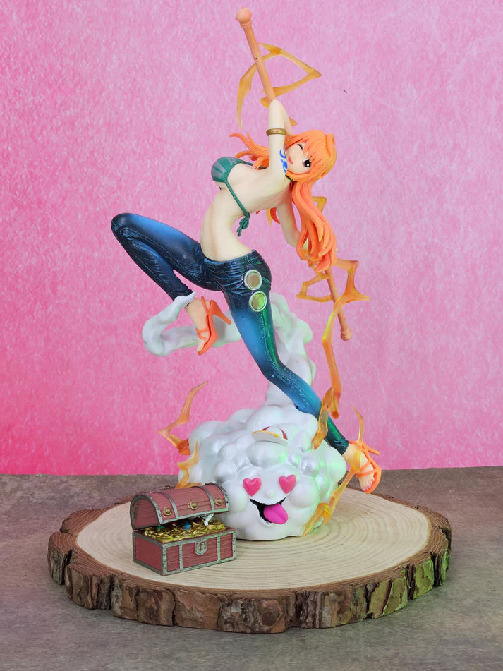 One Piece Nami Thunderbolt Action Figure with Jeans (29 CM | PVC) - Senzo.in