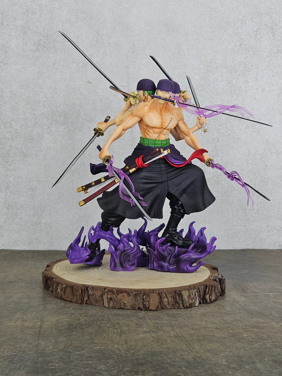 Roronoa Zoro 3-Face Asura Version Action Figure – 9 Swords (30 CM | PVC) - Senzo.in