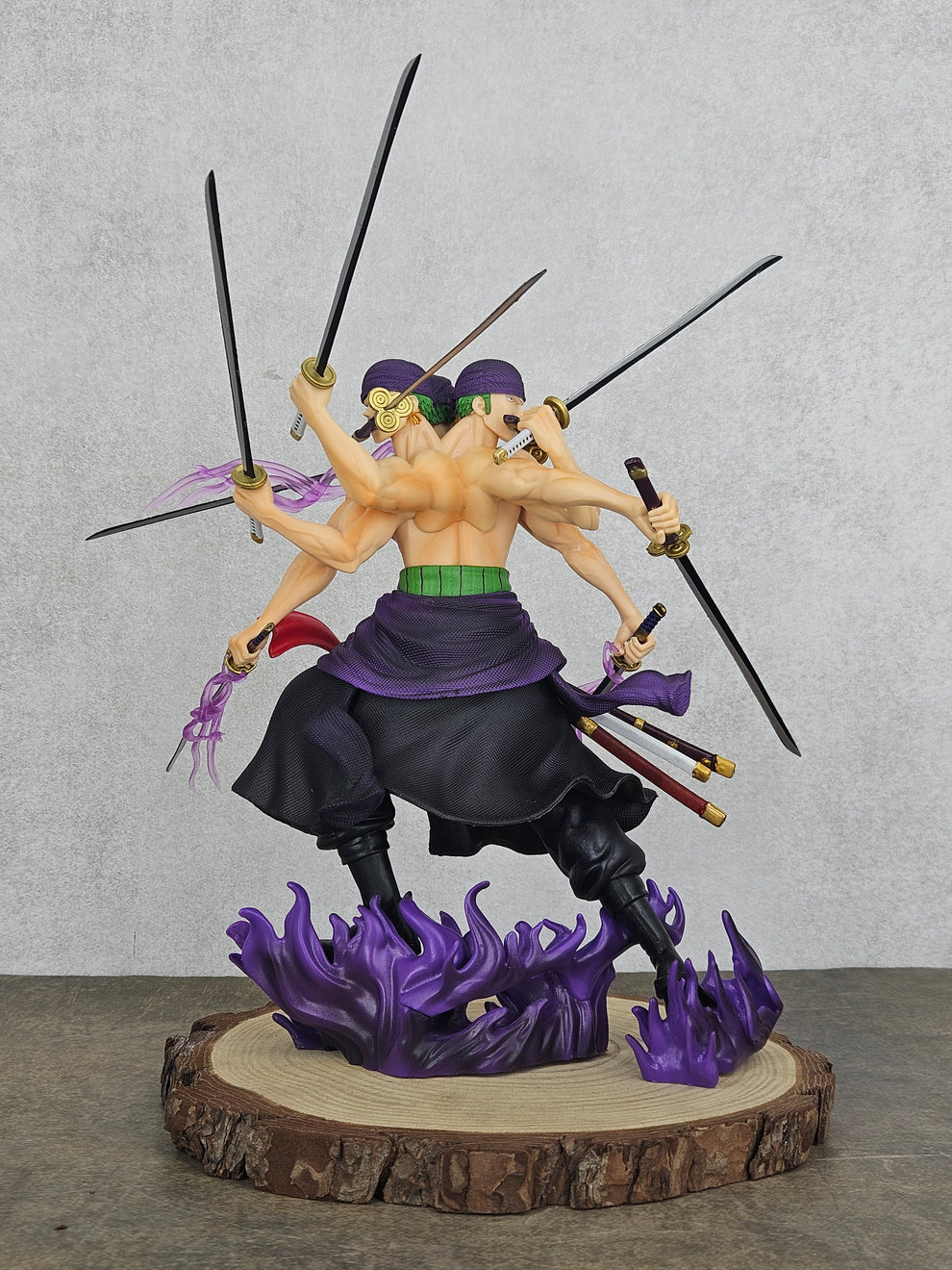 Roronoa Zoro 3-Face Asura Version Action Figure – 9 Swords (30 CM | PVC) - Senzo.in