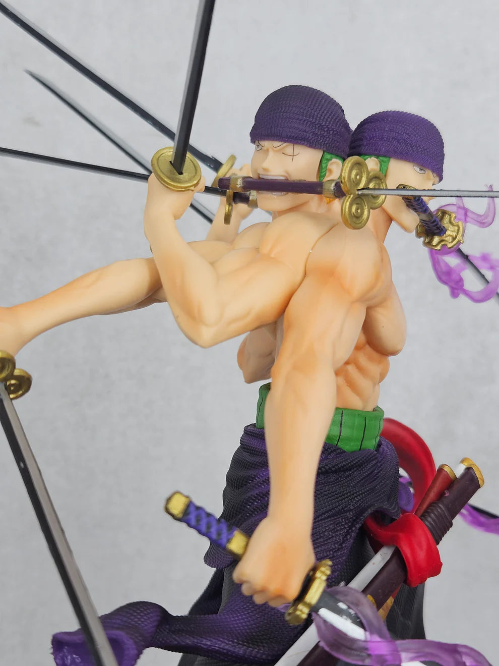 Roronoa Zoro 3-Face Asura Version Action Figure – 9 Swords (30 CM | PVC) - Senzo.in