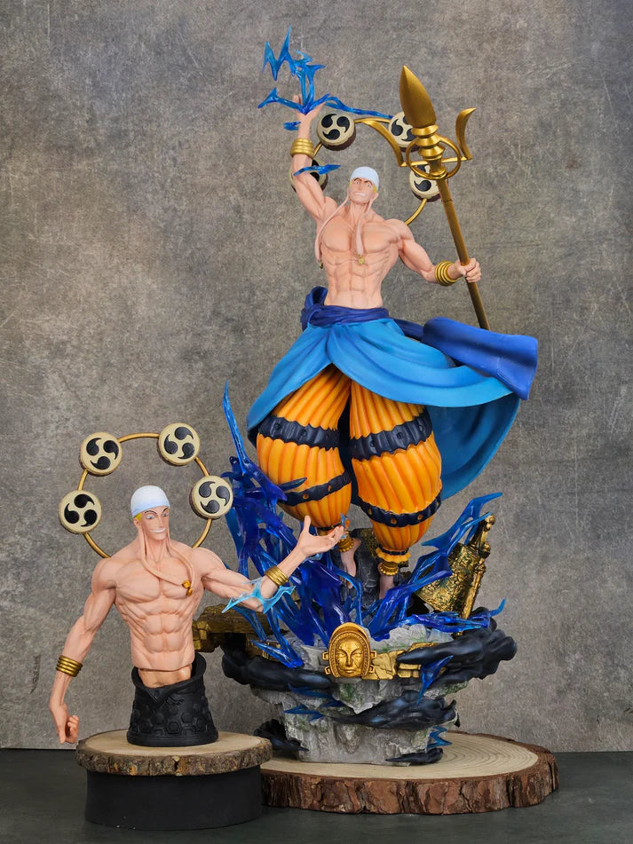 One Piece Pirate Gate God GK Thunder Enel Action Figure (40 CM | 2-Body Statue | PVC) - Senzo.in
