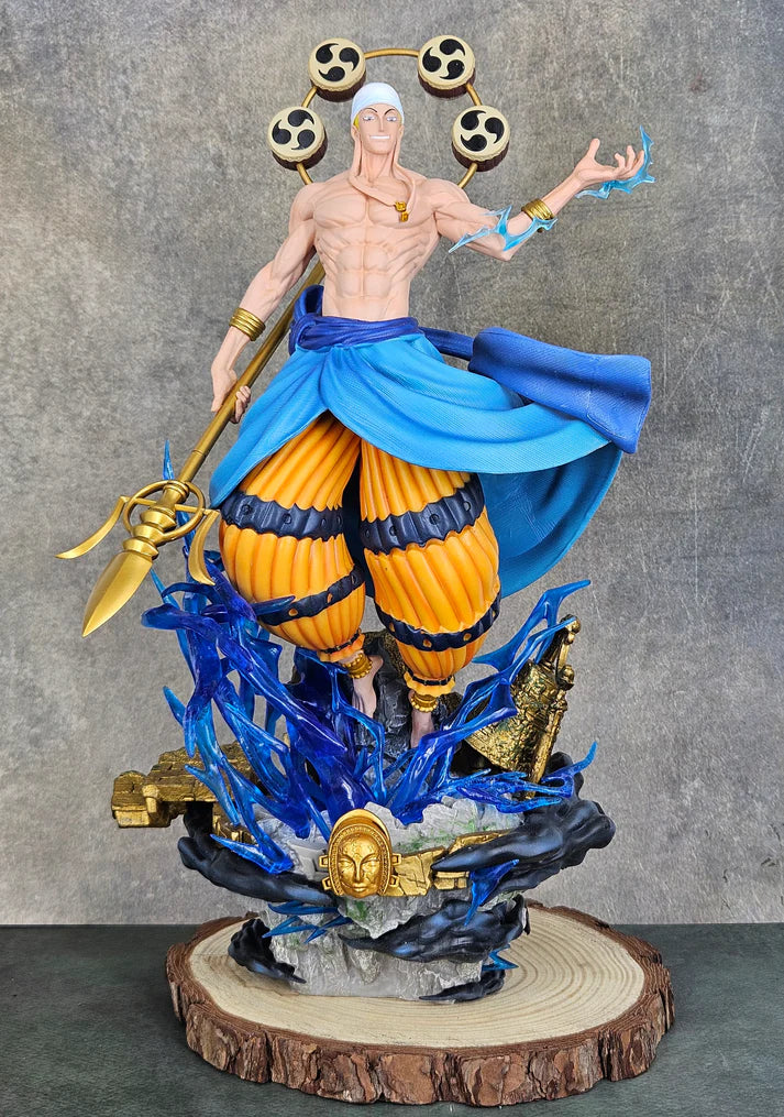 One Piece Pirate Gate God GK Thunder Enel Action Figure (40 CM | 2-Body Statue | PVC) - Senzo.in