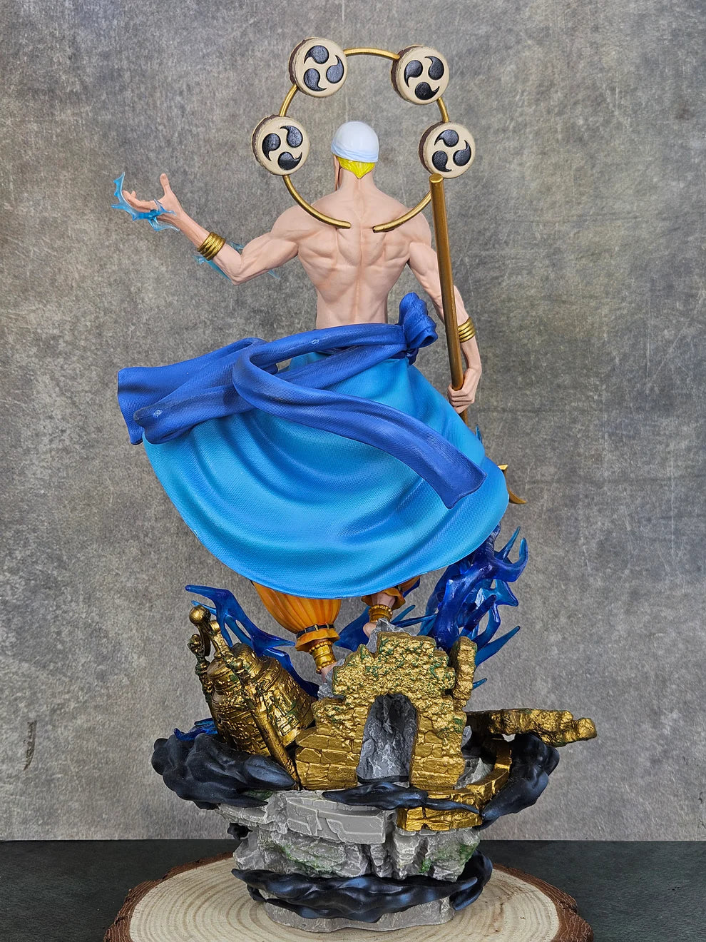 One Piece Pirate Gate God GK Thunder Enel Action Figure (40 CM | 2-Body Statue | PVC) - Senzo.in