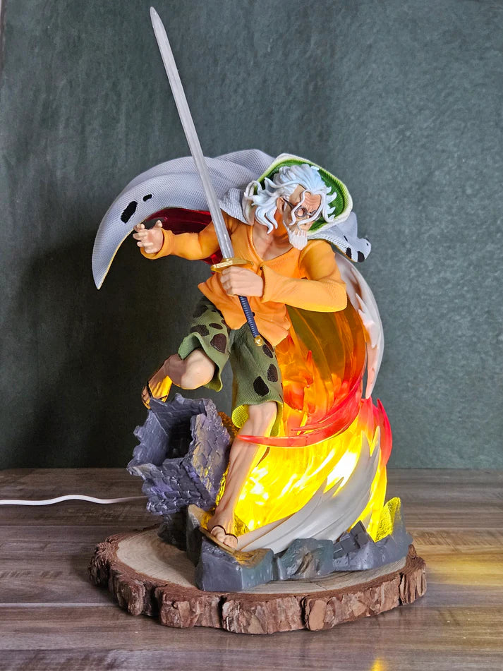 One Piece Silver Rayleigh Attacking Action Figure (40 CM | PVC | Light Feature) - Senzo.in
