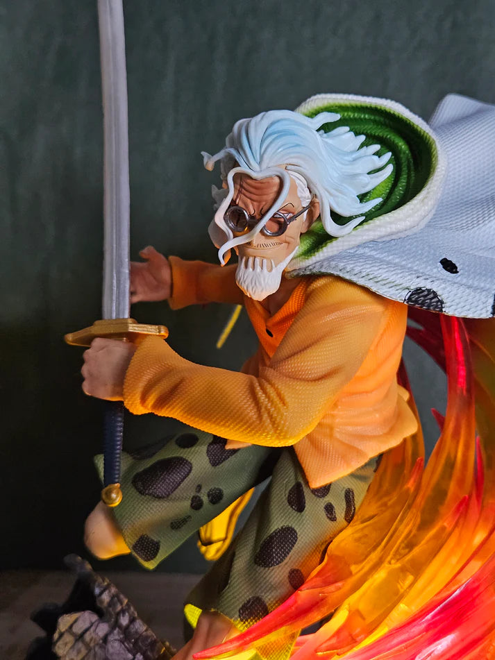 One Piece Silver Rayleigh Attacking Action Figure (40 CM | PVC | Light Feature) - Senzo.in