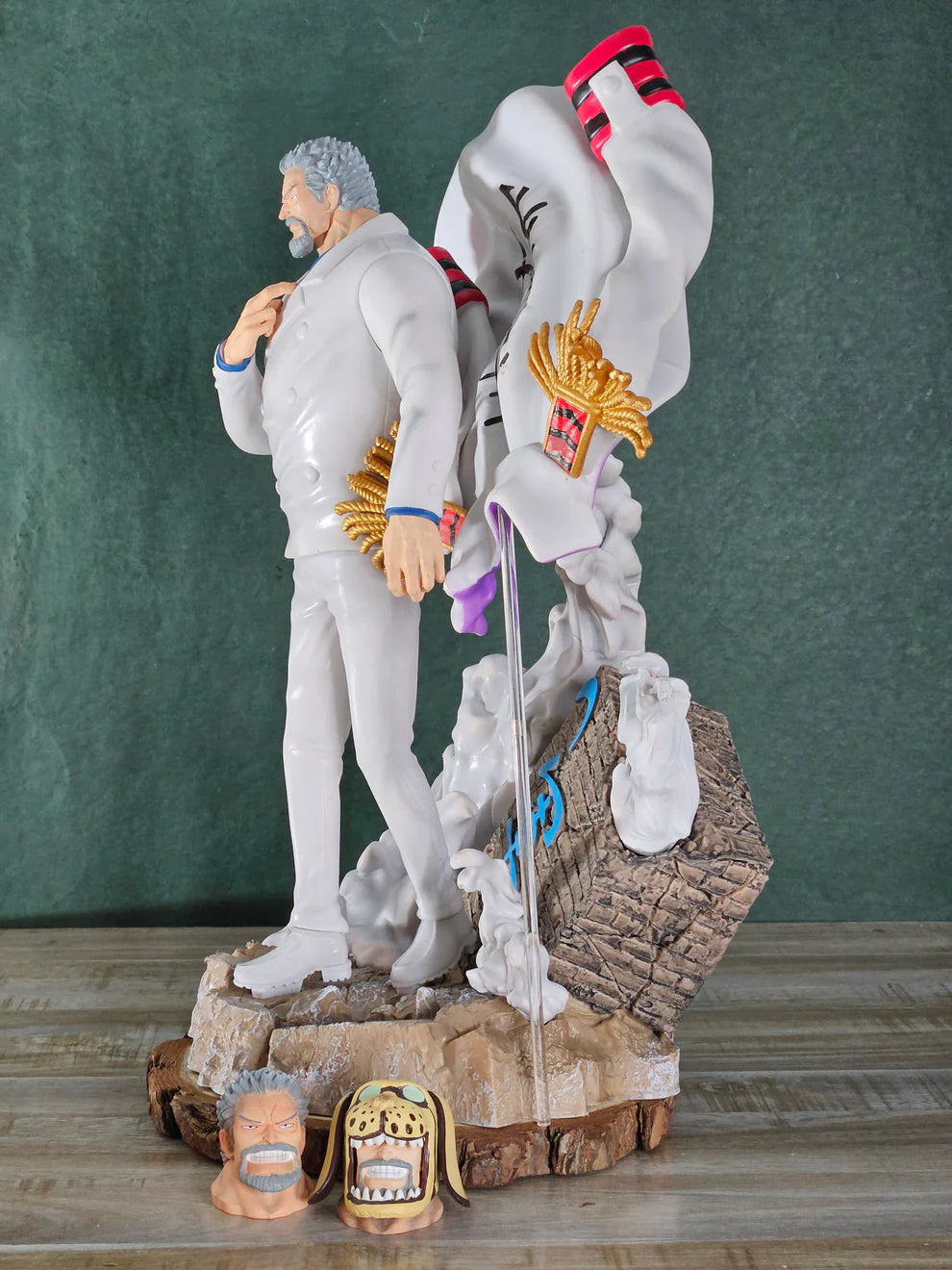 Monkey D. Garp Jumbo Captain Action Figure – 43 CM | Multiple Faces - Senzo.in