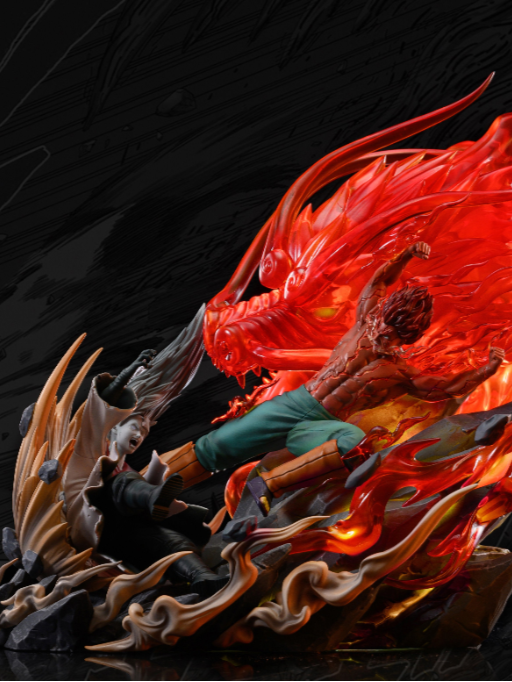 Senzo Might Guy vs Madara LED Battle Statue – Night Guy Awakening Edition - Senzo.in