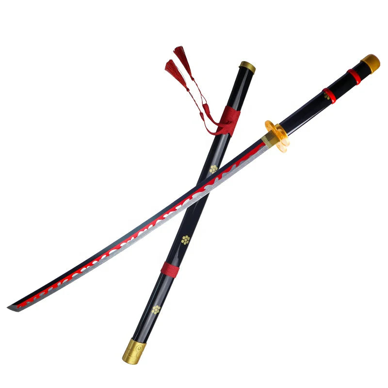 Roronoa Zoro Enma Katana | Black Wooden Blade | 104 cm | One Piece Cosplay Sword - Senzo.in