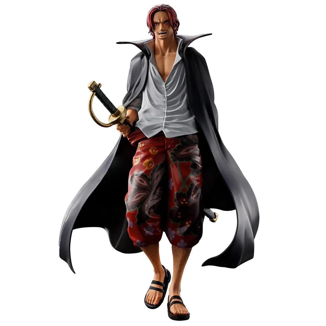 One Piece Shanks Red Hair Pirates Masterlise Expiece Ichibansho Statue By Bandai - Senzo.in