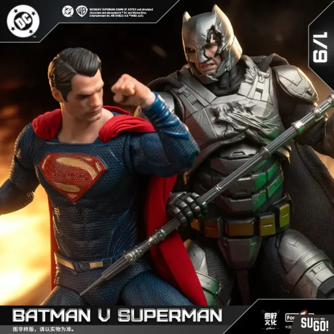 Dc Batman Vs Superman Deluxe Set - Armoued Batman And Superman 2 Pack Action Figure By Fondjoy - Senzo.in