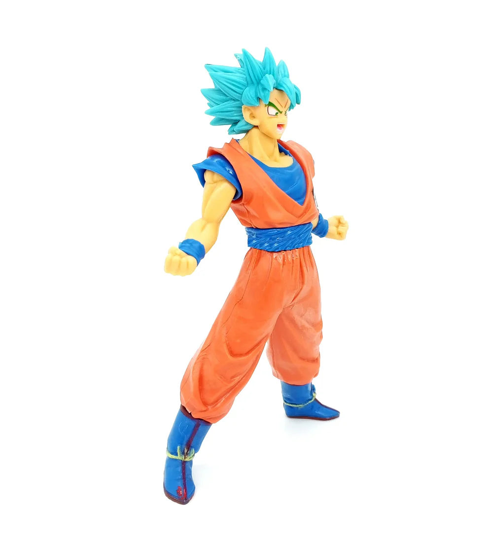 DBZ Super Saiyan Blue Goku Action Figure (16.5 cm) | Self Standing PVC Collectible - Senzo.in