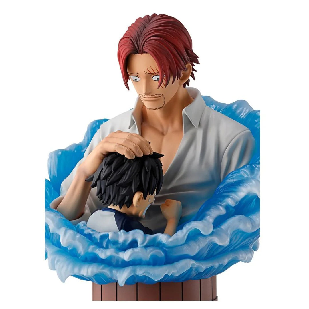 One Piece Shanks And Monkey D. Luffy Red Hair Pirates Ichibansho Statue By Bandai - Senzo.in