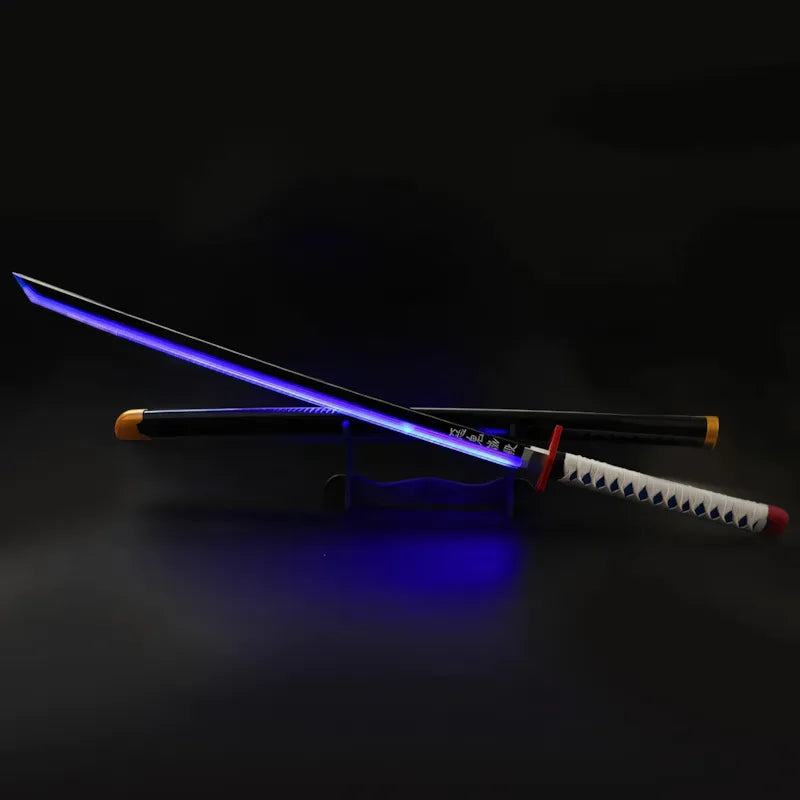 Tomioka Giyuu Blue LED Katana | Demon Slayer Glowing Sword | Premium Anime Replica - Senzo.in