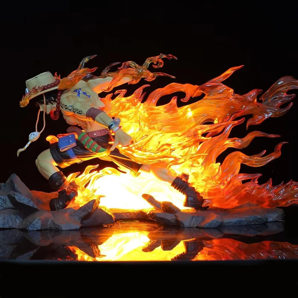 Portgas D. Ace Fire Fist Action Figure with Lights (41 CM | PVC) - Senzo.in