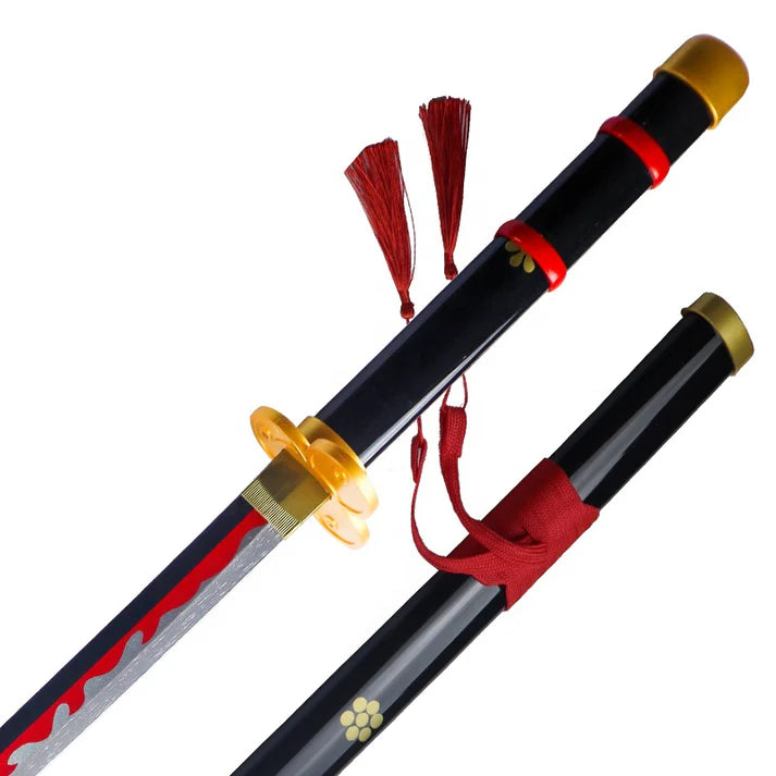 Roronoa Zoro Enma Katana | Black Wooden Blade | 104 cm | One Piece Cosplay Sword - Senzo.in