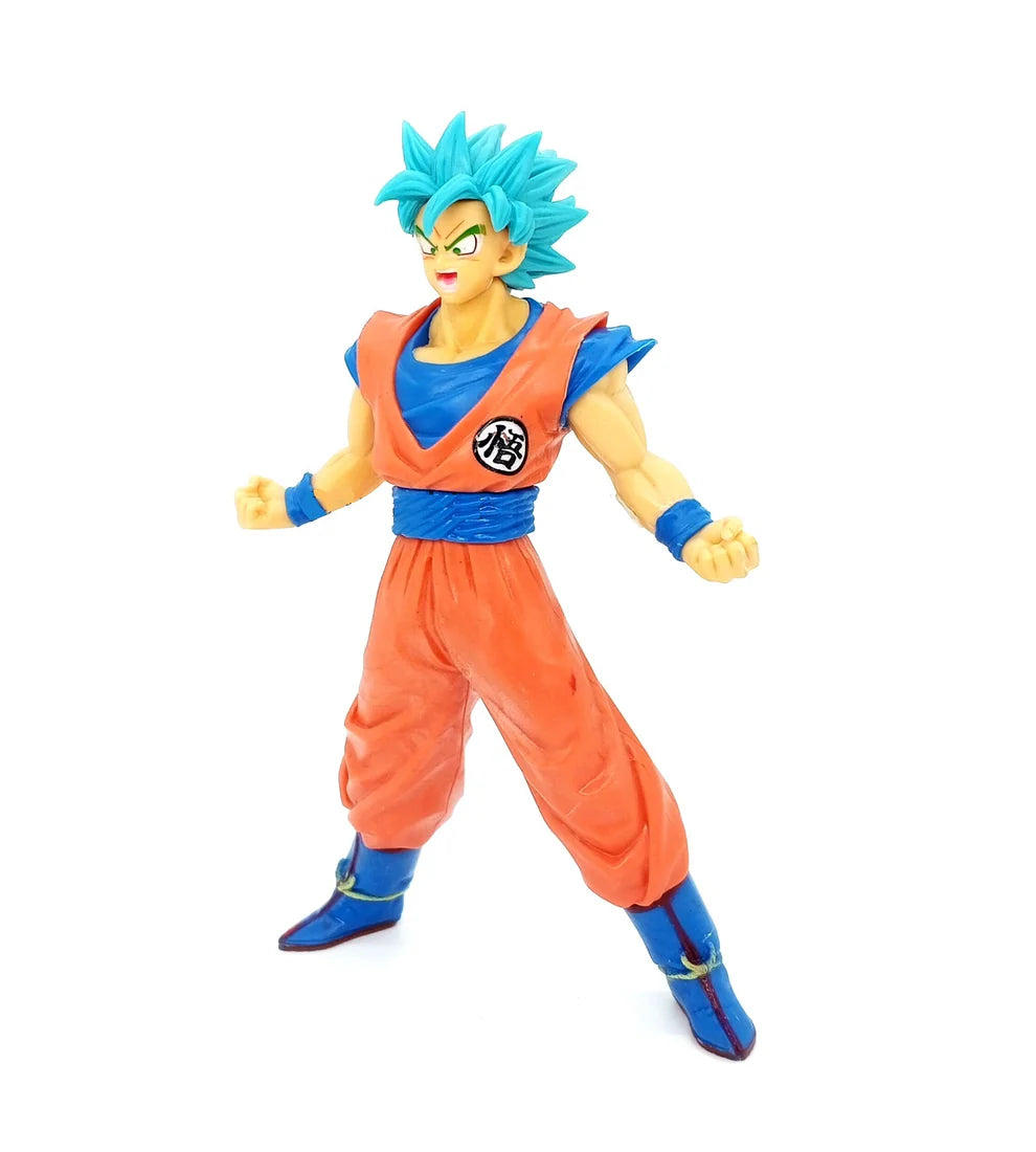 DBZ Super Saiyan Blue Goku Action Figure (16.5 cm) | Self Standing PVC Collectible - Senzo.in