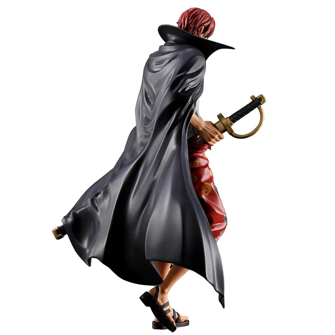 One Piece Shanks Red Hair Pirates Masterlise Expiece Ichibansho Statue By Bandai - Senzo.in