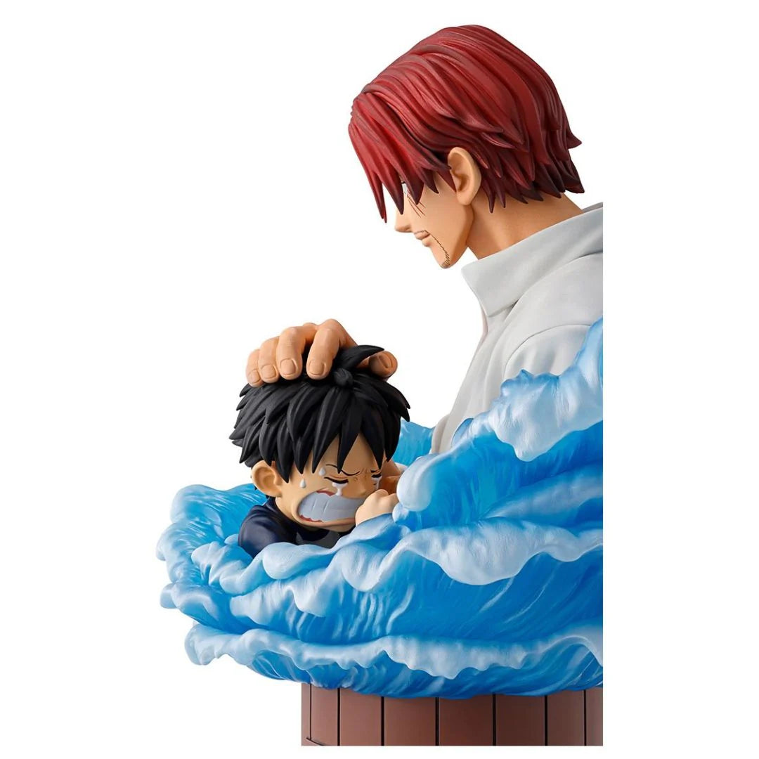 One Piece Shanks And Monkey D. Luffy Red Hair Pirates Ichibansho Statue By Bandai - Senzo.in