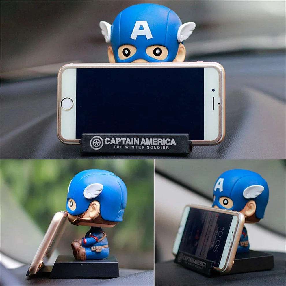 Marvel Baby Captain America (Winter Soldier) Bobblehead | 13 cm Cute Collectible Figure - Senzo.in