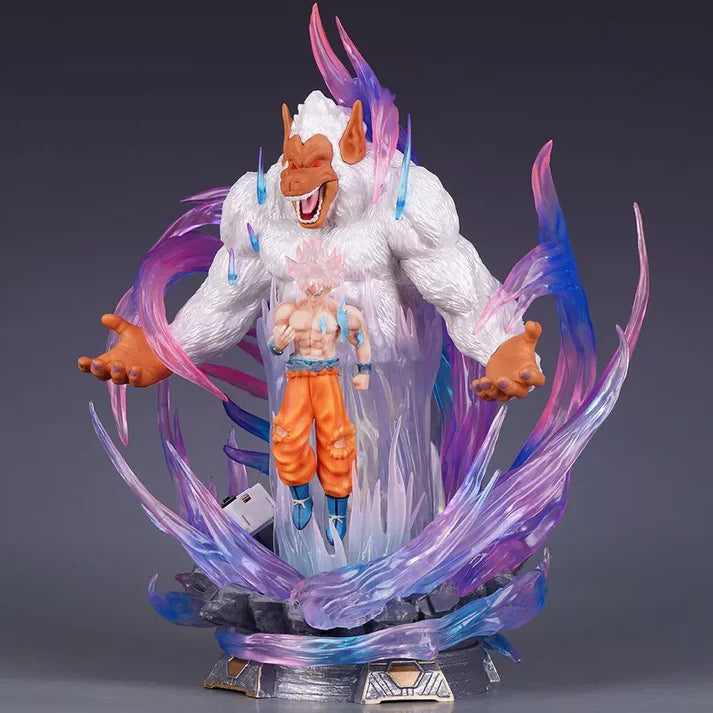 DBZ Ultra Instinct Goku Ape LED Figure (33 cm) | PVC Premium Collectible - Senzo.in