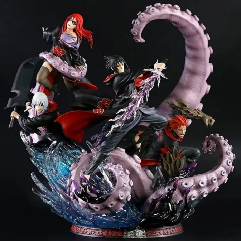 Sasuke & Team Hebi Action Figure – Uchiha Squad (Suigetsu, Karin, Jugo | 40 CM) - Senzo.in