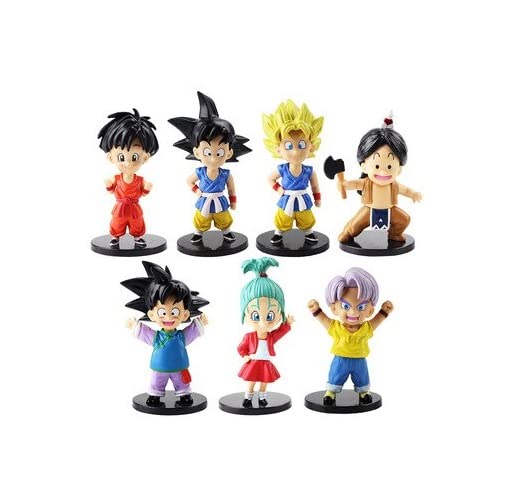 Dragon Ball Z Childhood Version 7-Piece Action Figure Set (10cm) | PVC Anime Collectibles - Senzo.in