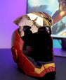 Iron Man Voice-Controlled Helmet | Touch Sensor | Sound & LED Lights | Adjustable Fit Cosplay Mask - Senzo.in