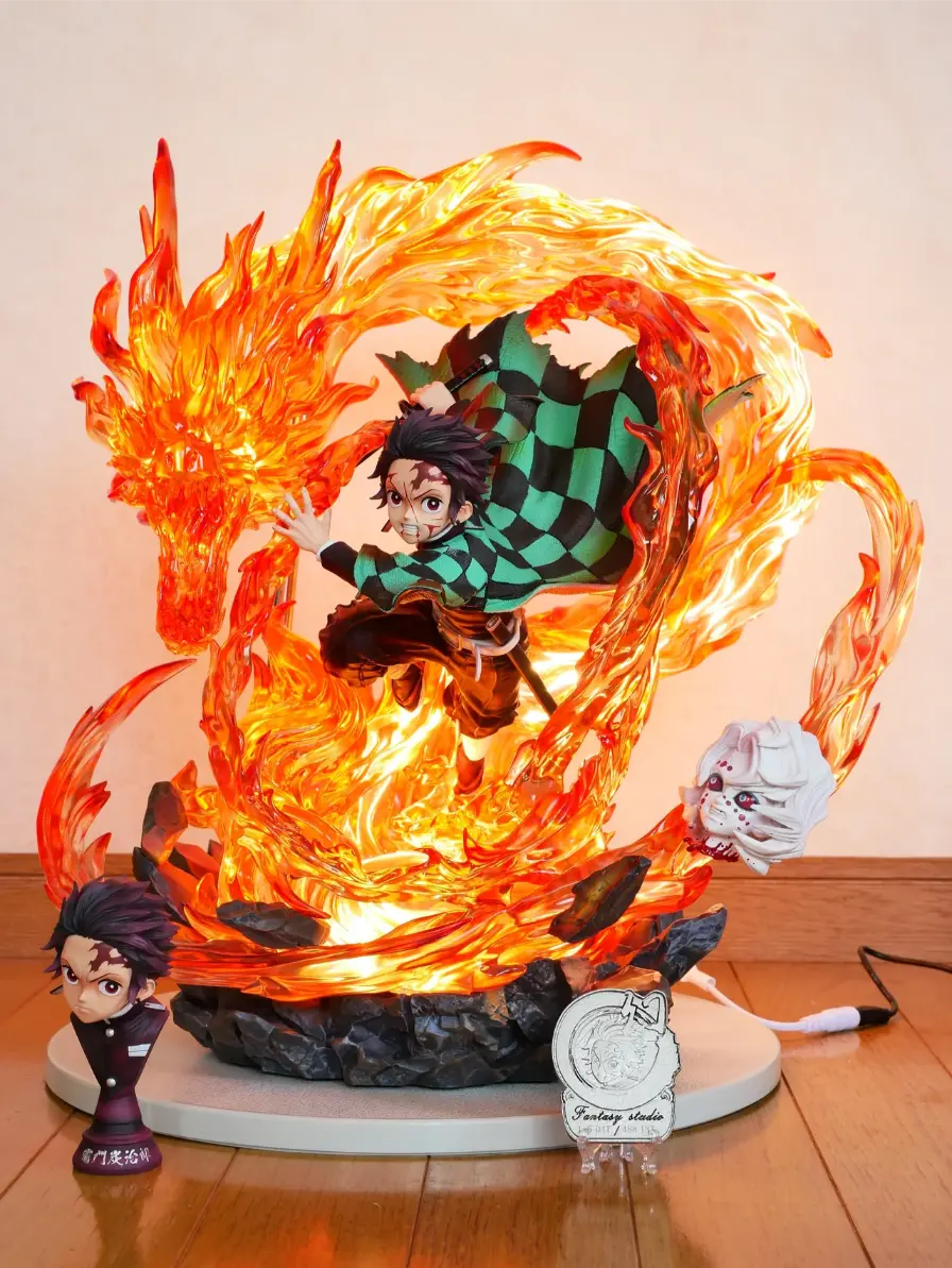 Senzo Tanjiro Kamado LED Action Figure (35cm | PVC) - Senzo.in